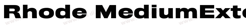 Rhode MediumExtended字体转换
